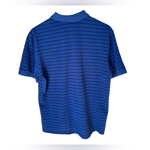 Lacoste Men’s Royal Blue Black Stripe Y2K Preppy Polo Shirt Size 6 Large - Picture 2 of 8